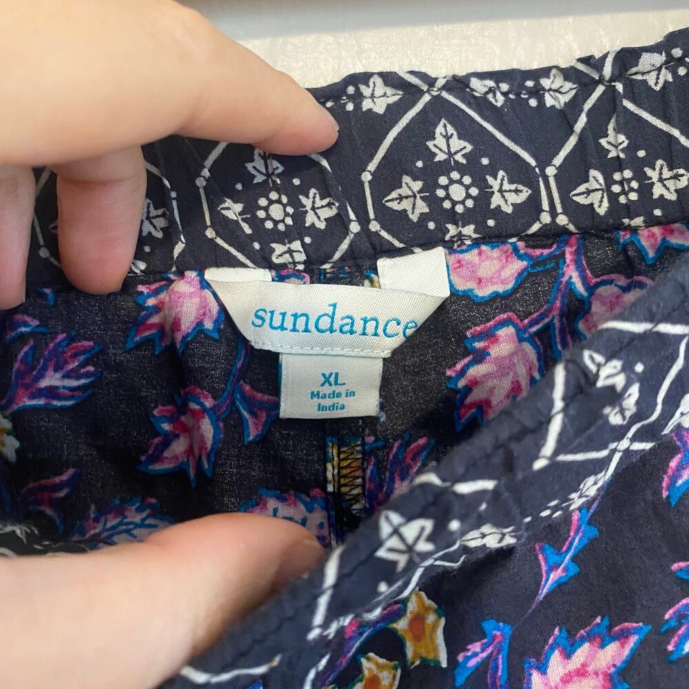 Sundance Leia Pants Womens Size XL Cotton Drawstring Casual Lounge Boho - Picture 4 of 5